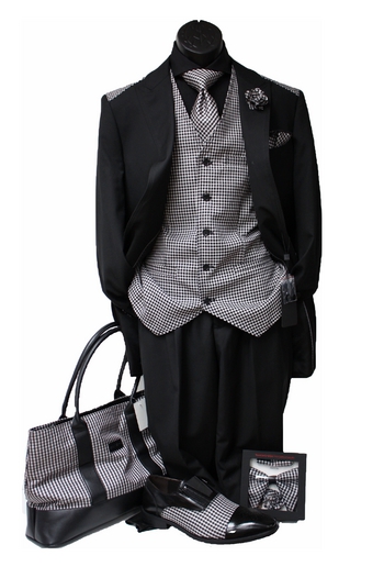 Classic 19- Suit -Black-White #CL19-blk-white